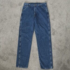 Old Mill Carpenter Jeans ~ Men's 36x36 ~ Dark Wash Workwear Relaxed Fit MINT!!